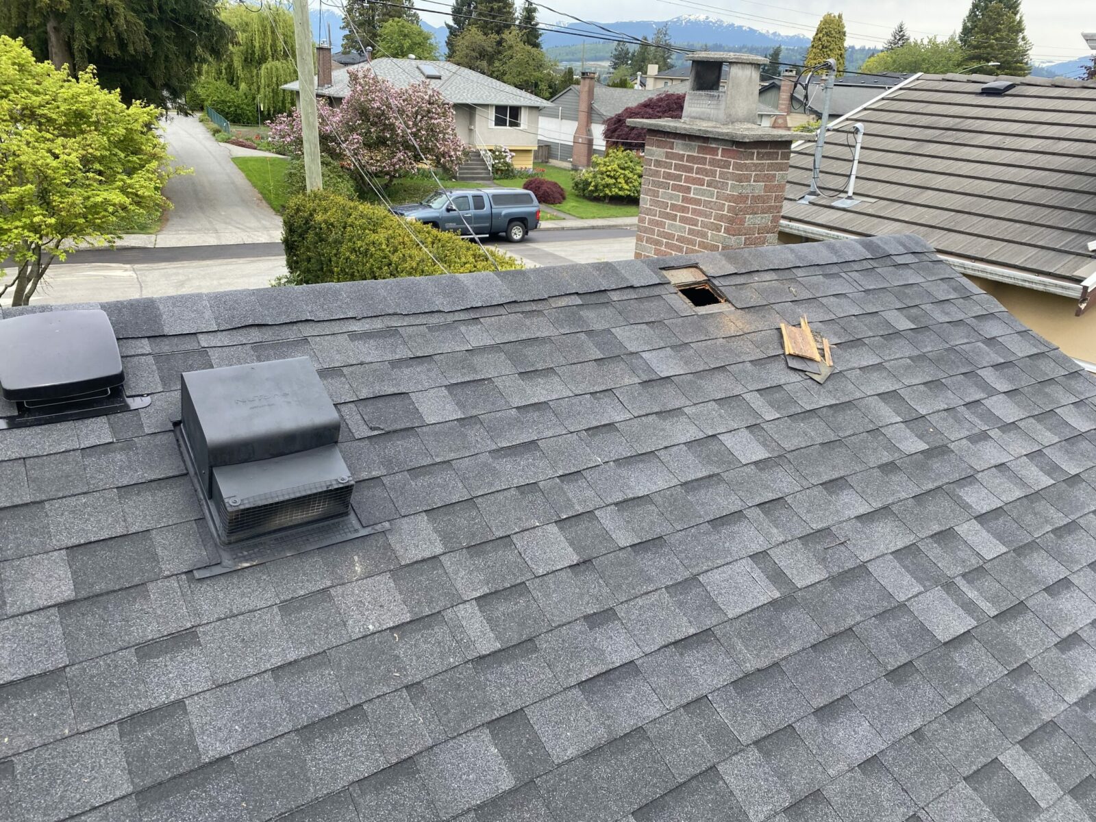 B-vent roof venting repairs