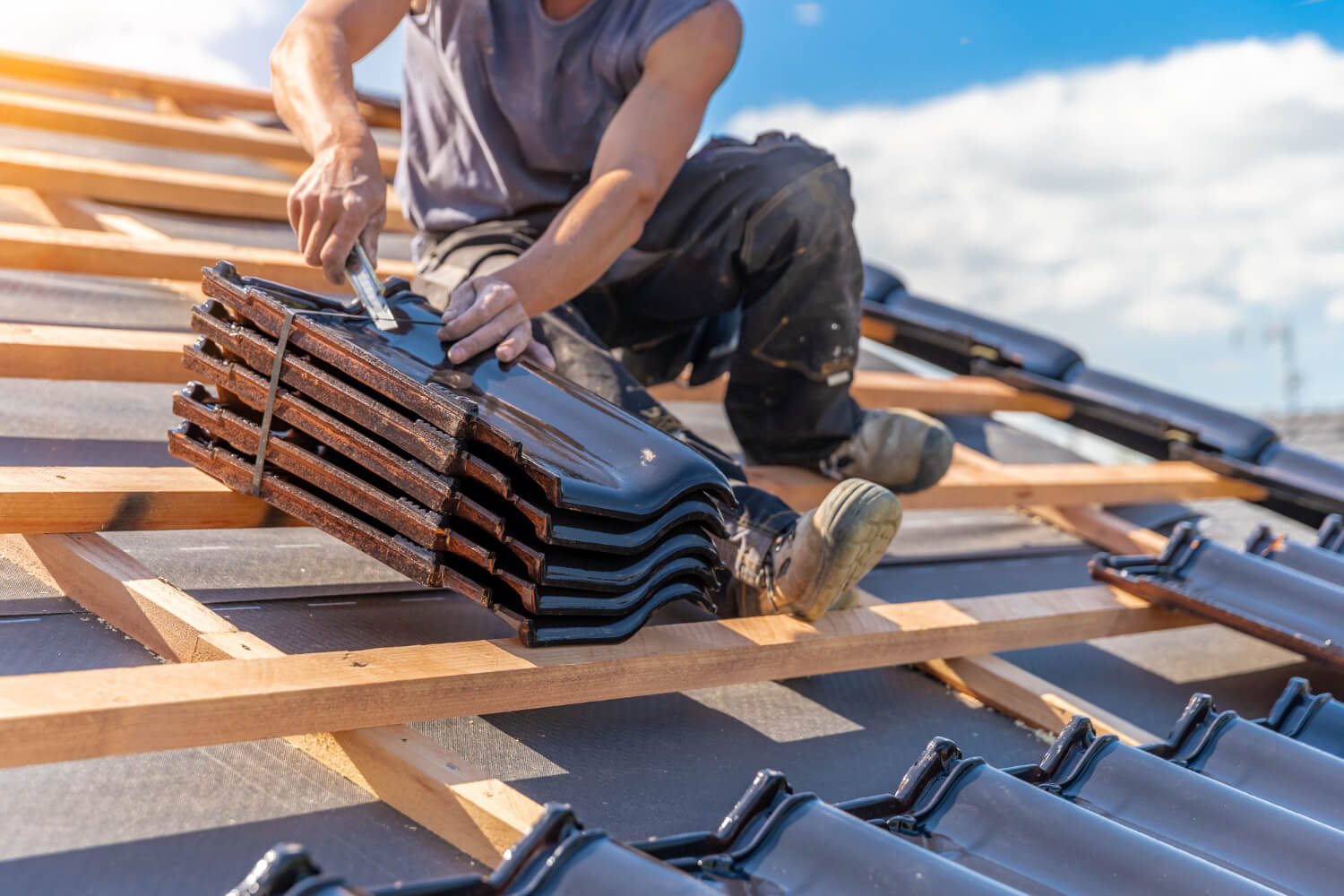 new roof construction