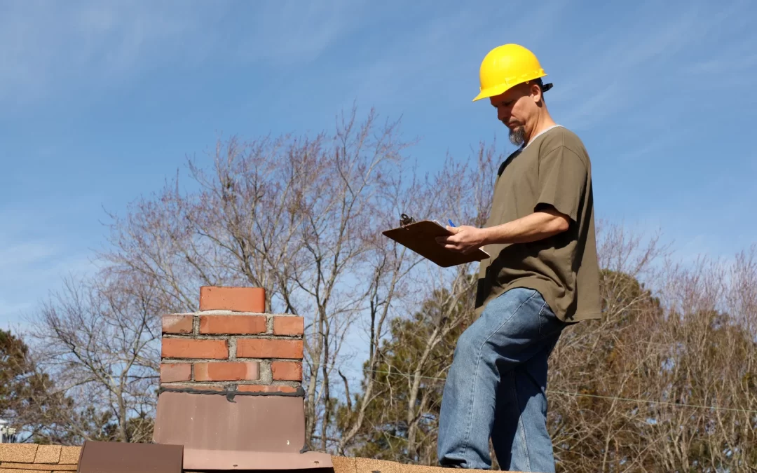 a man inspecting a commercial roofing in Vancouver