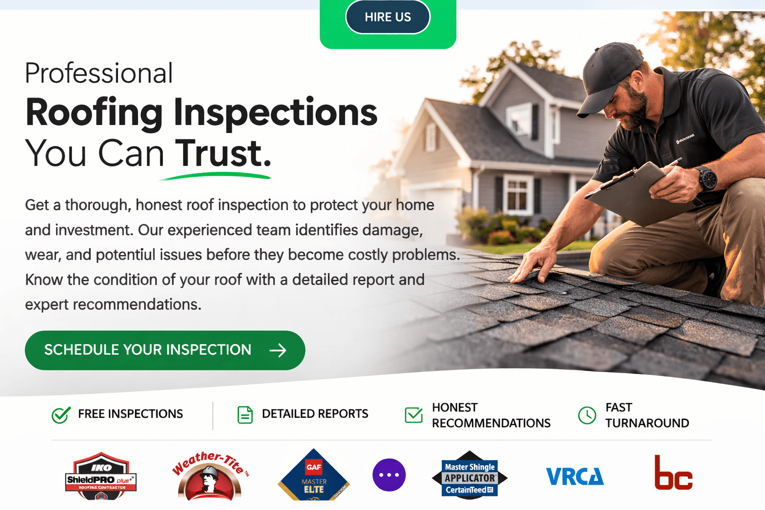 Roofing inspections